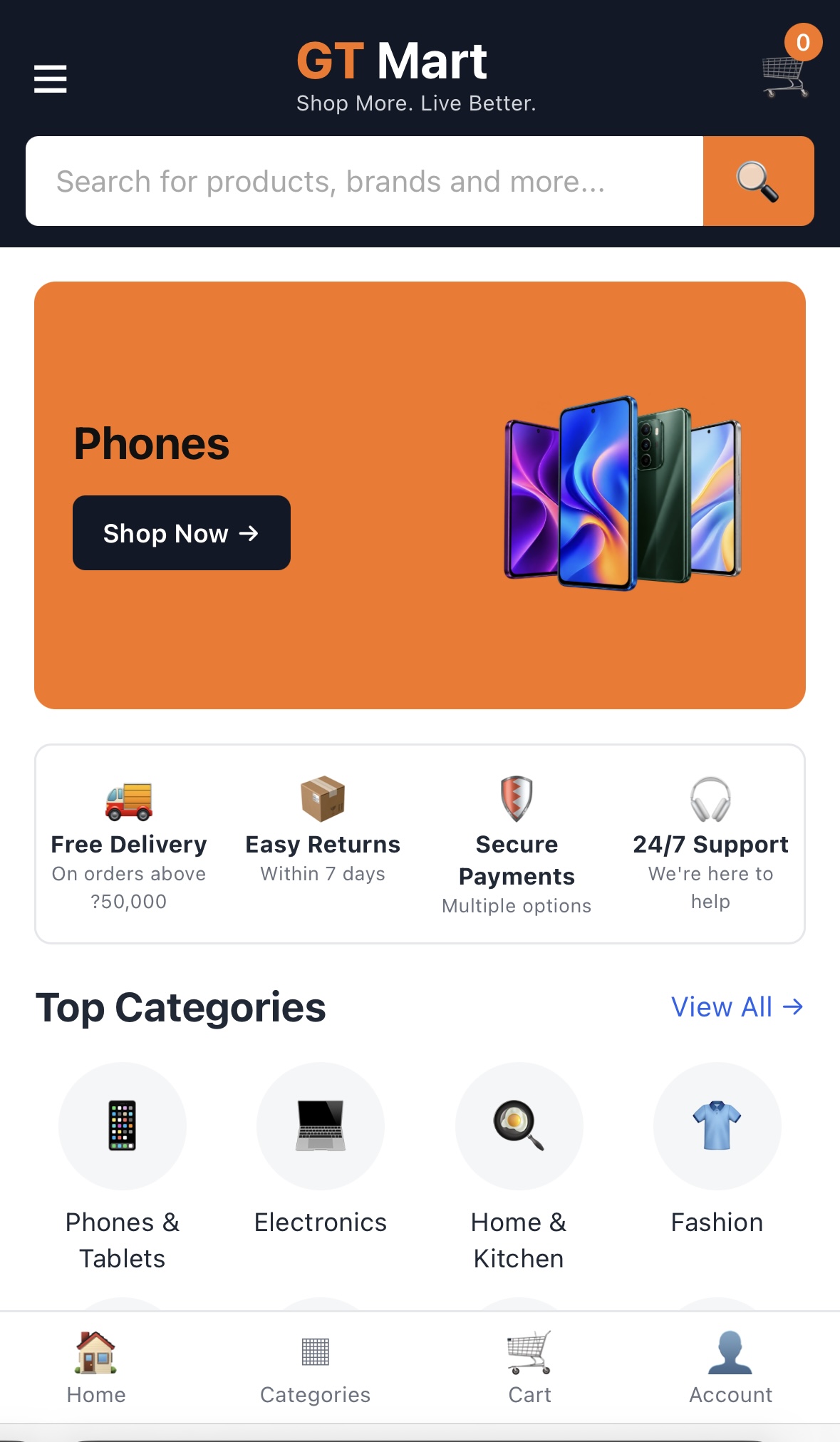 E-commerce website script