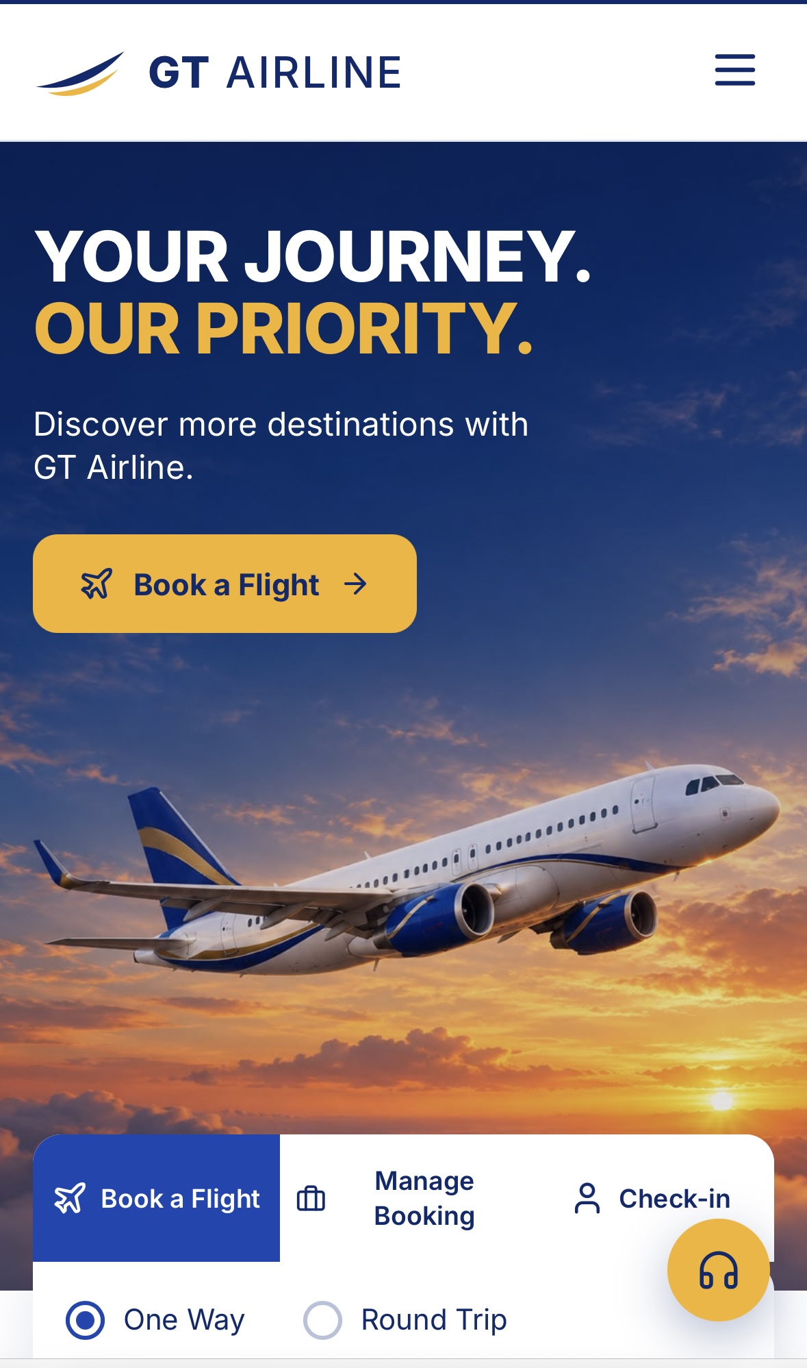 Flight booking/airline management website